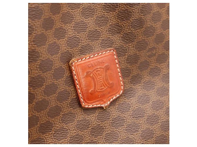 Céline Borsa a Secchiello Celine Monogram in Pelle Marrone - vista 7
