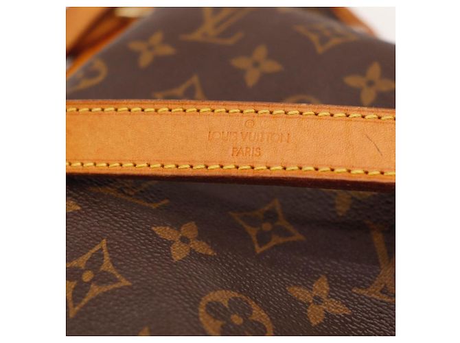Borsa a Secchiello Louis Vuitton Monogram Noe in Pelle Marrone - vista 11