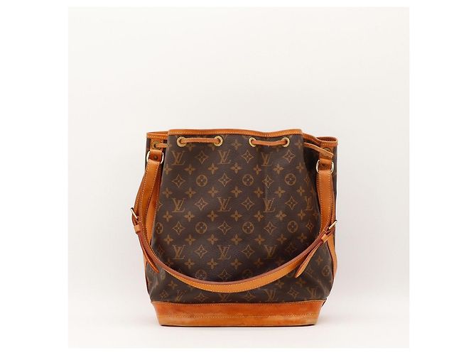 Borsa a Secchiello Louis Vuitton Monogram Noe in Pelle Marrone - vista 3