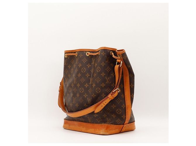 Borsa a Secchiello Louis Vuitton Monogram Noe in Pelle Marrone - vista 4