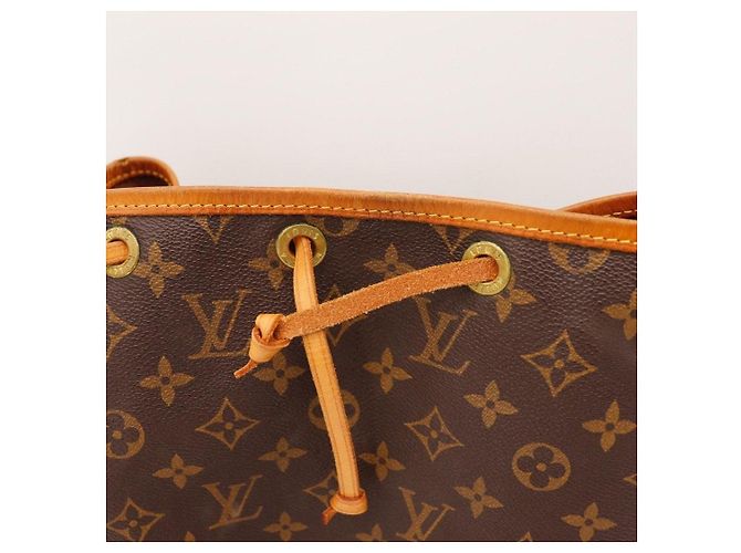 Borsa a Secchiello Louis Vuitton Monogram Noe in Pelle Marrone - vista 7
