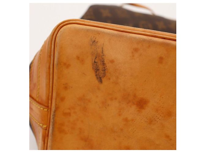 Borsa a Secchiello Louis Vuitton Monogram Noe in Pelle Marrone - vista 9