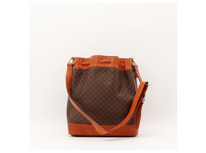 Céline Borsa Secchiello Celine Monogram in Pelle Marrone - vista 3