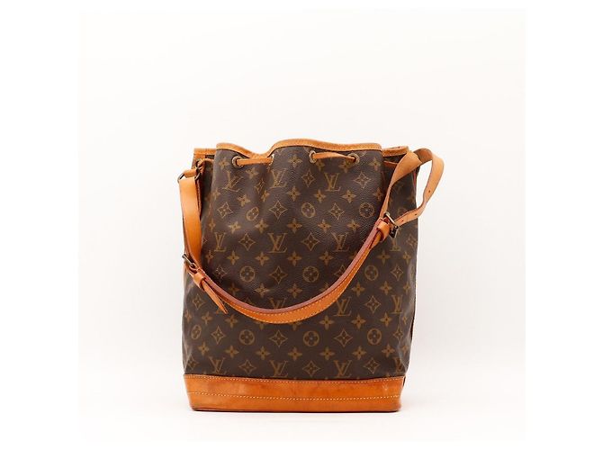 Borsa secchiello Louis Vuitton Noe Monogram Canvas Leather Brown - vista 3