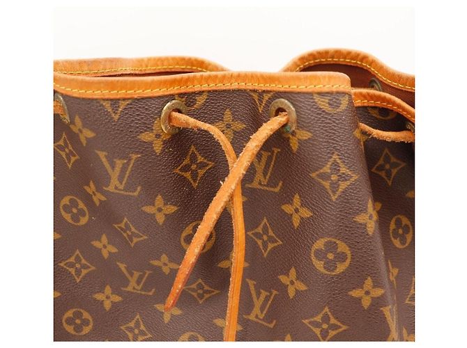 Borsa secchiello Louis Vuitton Noe Monogram Canvas Leather Brown - vista 7
