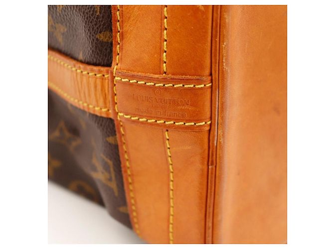Borsa secchiello Louis Vuitton Noe Monogram Canvas Leather Brown - vista 8