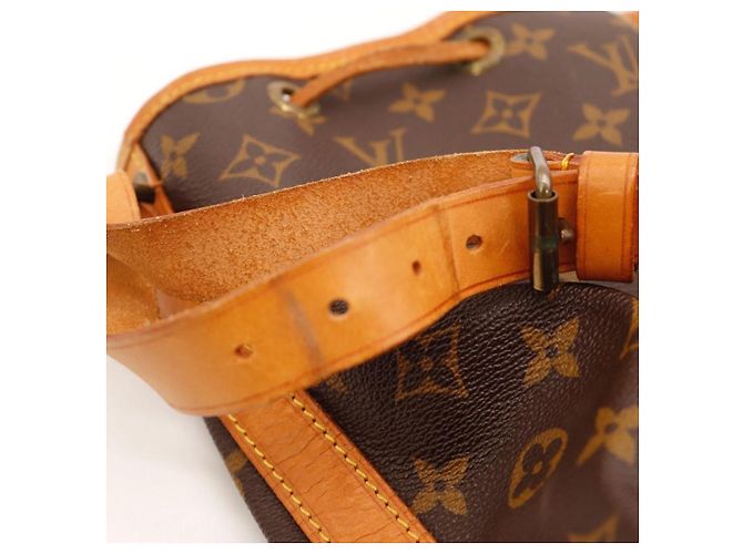 Borsa secchiello Louis Vuitton Noe Monogram Canvas Leather Brown - vista 9