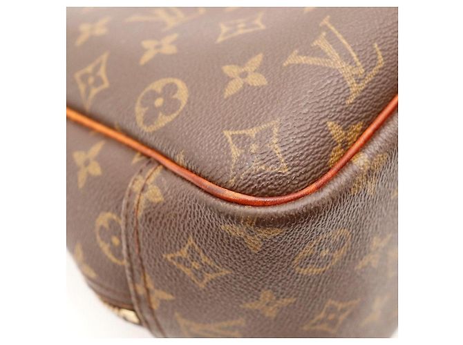 Borsa Louis Vuitton Monogram Speedy 30 in pelle marrone - vista 10