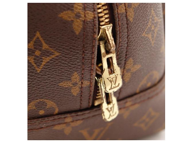 Borsa Louis Vuitton Monogram Speedy 30 in pelle marrone - vista 9