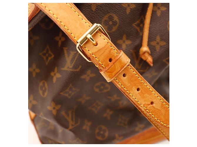 Borsa a Secchiello Louis Vuitton Monogram Noe in Pelle Marrone - vista 13