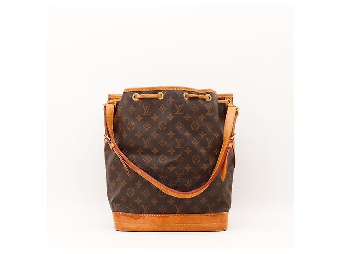 Borsa a Secchiello Louis Vuitton Monogram Noe in Pelle Marrone - vista 3
