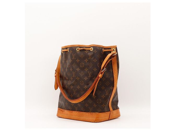 Borsa a Secchiello Louis Vuitton Monogram Noe in Pelle Marrone - vista 4