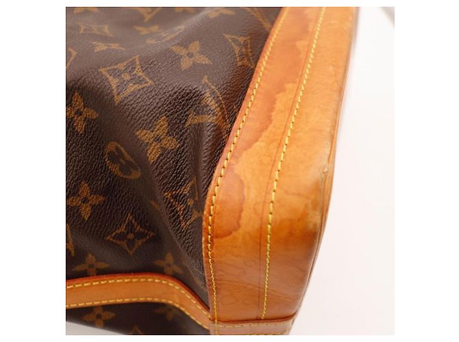 Borsa a Secchiello Louis Vuitton Monogram Noe in Pelle Marrone - vista 9