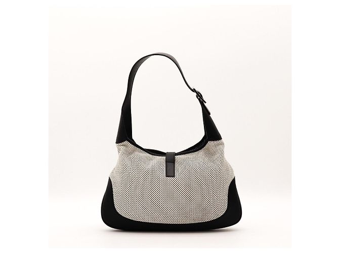 Borsa hobo Gucci Jackie 1961 in pelle e canvas - vista 3