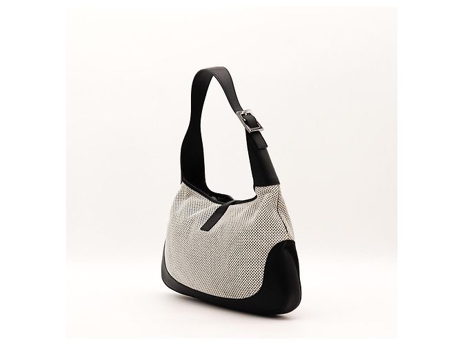 Borsa hobo Gucci Jackie 1961 in pelle e canvas - vista 4