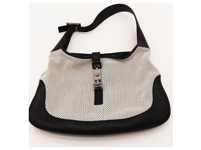 Borsa hobo Gucci Jackie 1961 in pelle e canvas - vista 6