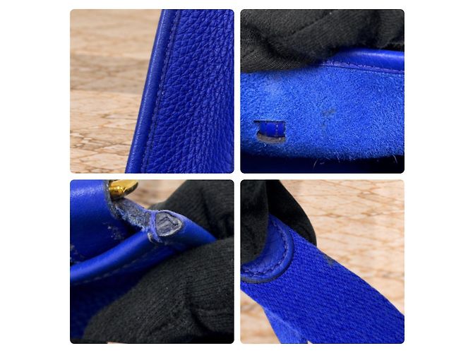 Hermès Evelyne TPM Borsa a tracolla in pelle Blue Clemence - vista 10