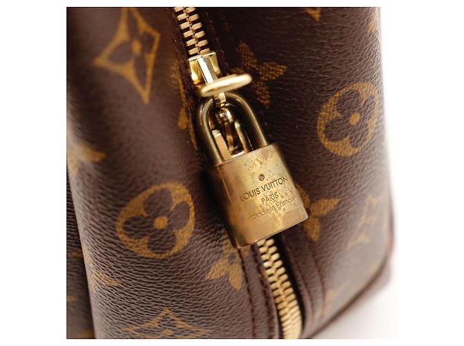 Borsa Louis Vuitton Monogram Speedy 30 in pelle marrone - vista 10