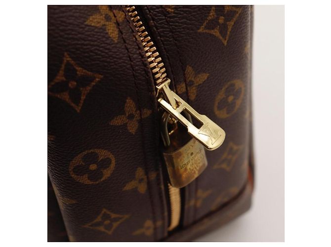 Borsa Louis Vuitton Monogram Speedy 30 in pelle marrone - vista 9