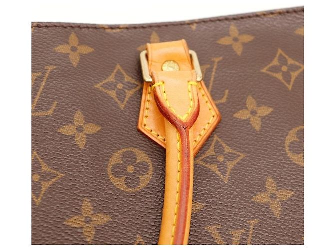 Borsa Tote Louis Vuitton Monogram in pelle marrone - vista 7