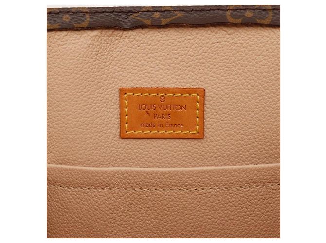 Borsa Tote Louis Vuitton Monogram in pelle marrone - vista 8