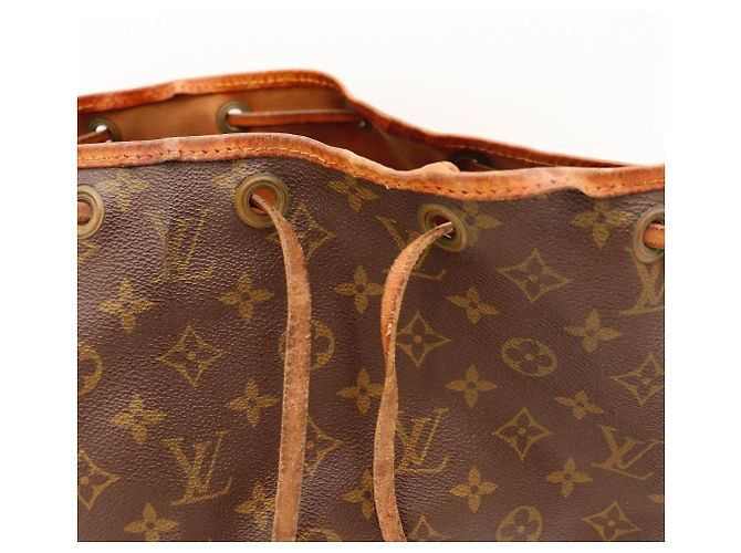 Borsa a Secchiello Louis Vuitton Monogram Noe in Pelle Marrone - vista 6