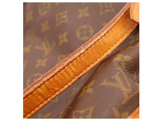 Borsa a Secchiello Louis Vuitton Monogram Noe in Pelle Marrone - vista 9