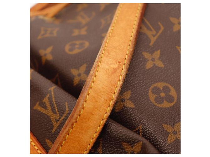 Borsa a secchiello Louis Vuitton Monogram Noe in pelle marrone - vista 11