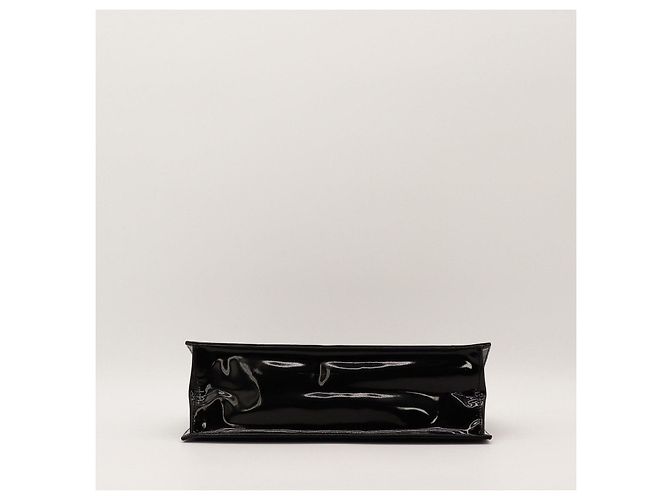 Borsa Loewe in pelle verniciata nera - vista 5