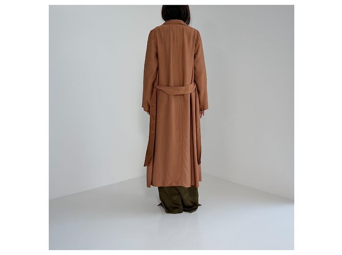 Abrigo Duster Forte Forte Terracota con Cinturón - vista 10