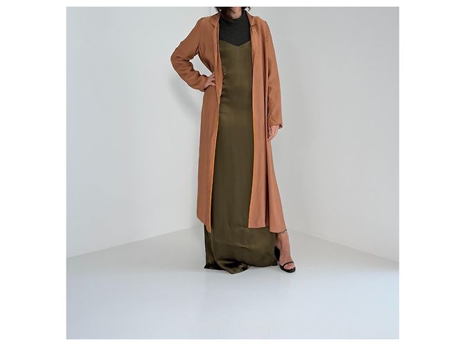 Abrigo Duster Forte Forte Terracota con Cinturón - vista 2
