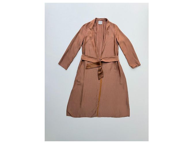 Abrigo Duster Forte Forte Terracota con Cinturón - vista 4