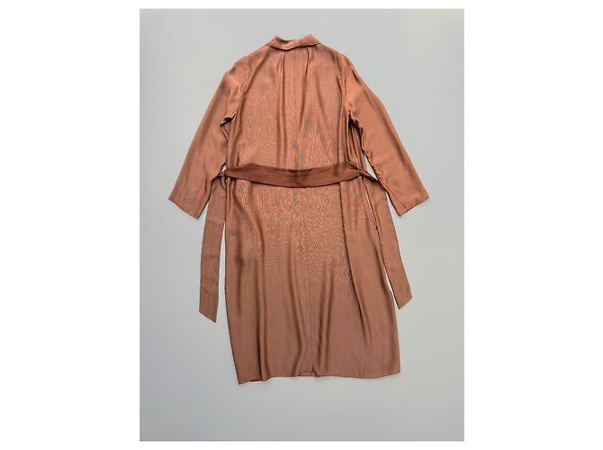 Abrigo Duster Forte Forte Terracota con Cinturón - vista 5
