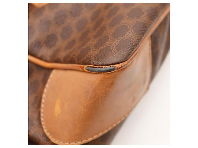 Céline Borsa Boston Celine Monogram Canvas Leather Brown - vista 14