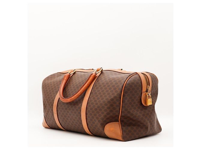 Céline Borsa Boston Celine Monogram Canvas Leather Brown - vista 4