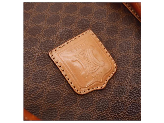 Céline Borsa Boston Celine Monogram Canvas Leather Brown - vista 7