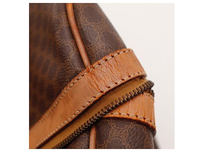 Céline Borsa Boston Celine Monogram Canvas Leather Brown - vista 9