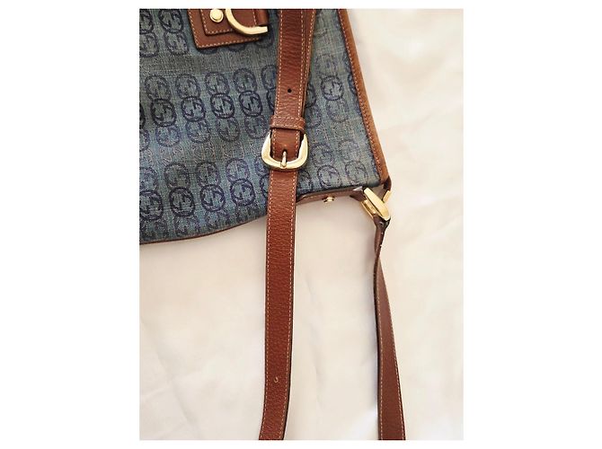 Borsa a Tracolla Gucci Vintage Denim GG Abbey - vista 14