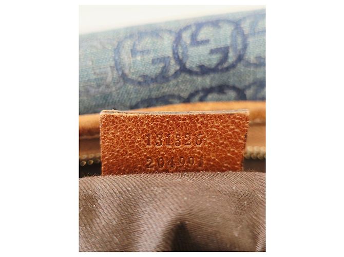 Borsa a Tracolla Gucci Vintage Denim GG Abbey - vista 17