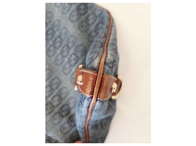 Borsa a Tracolla Gucci Vintage Denim GG Abbey - vista 8