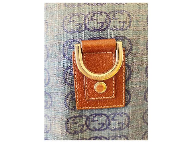 Borsa a Tracolla Gucci Vintage Denim GG Abbey - vista 9
