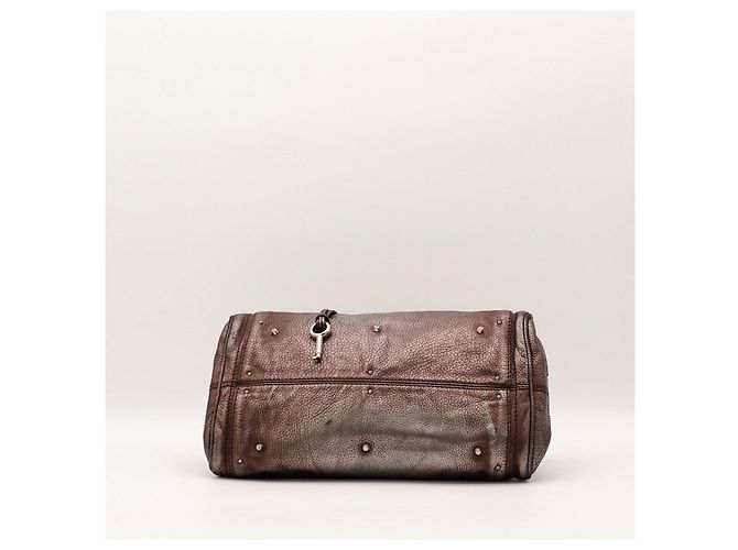 Borsa Chloé Paddington Satchel in pelle metallizzata - vista 5