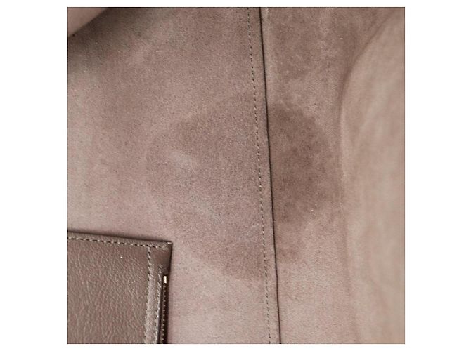 Autre Marque Borsa Tote Saint Laurent in pelle marrone scuro - vista 11