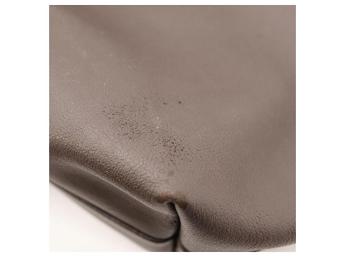Autre Marque Borsa Tote Saint Laurent in pelle marrone scuro - vista 13