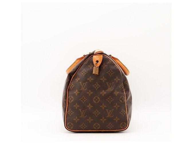 Borsa a mano Louis Vuitton Speedy 30 Monogram Canvas Brown - vista 3