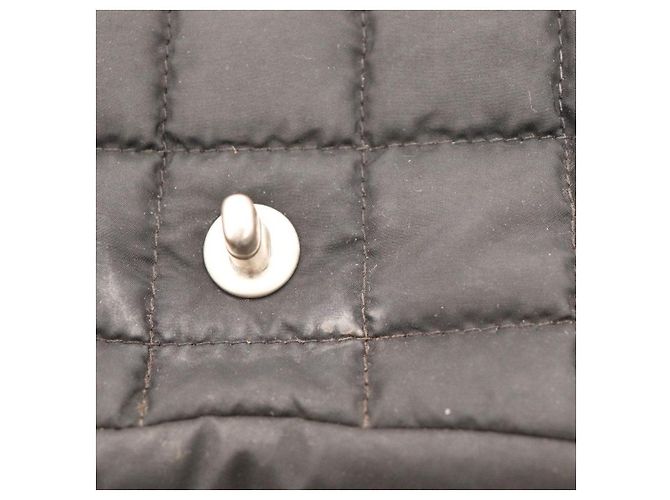 Borsa a tracolla Chanel in nylon nero - vista 11