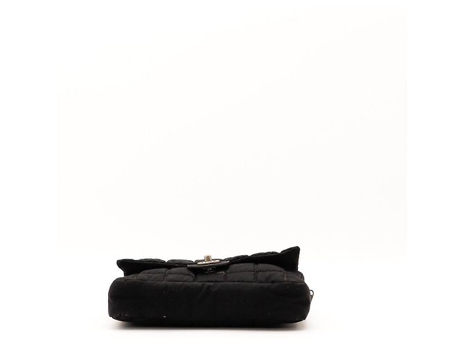 Borsa a tracolla Chanel in nylon nero - vista 5