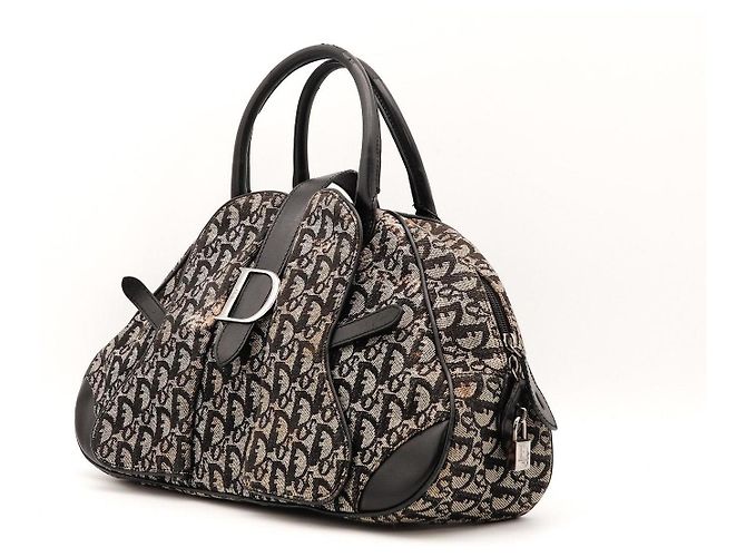 Borsa Boston Dior Monogram Canvas Leather - vista 2
