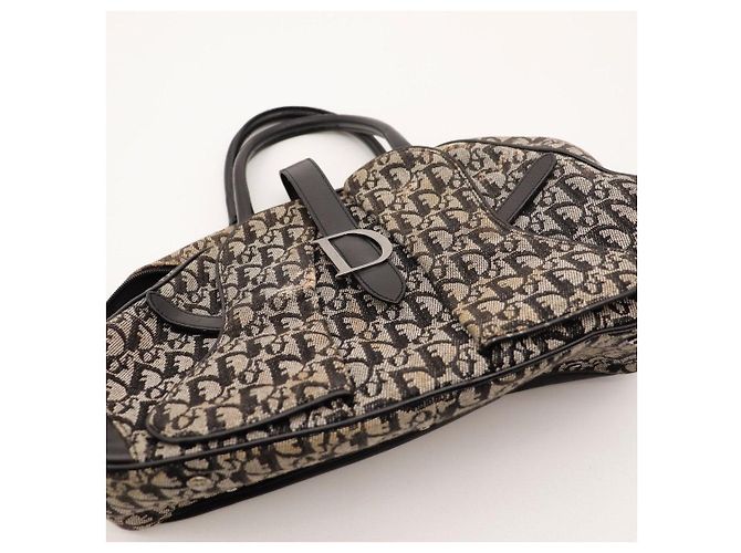 Borsa Boston Dior Monogram Canvas Leather - vista 6