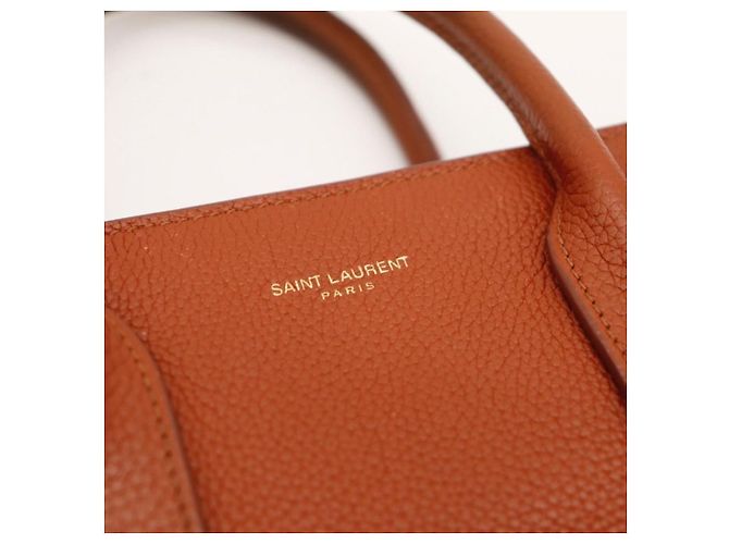 Autre Marque Saint Laurent Sac De Jour borsa a mano in pelle Marrone - vista 7
